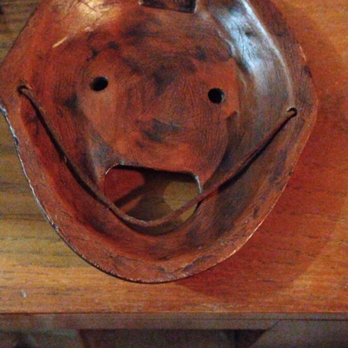 Bronze Ancient Greek Comedy Theater Mask like new