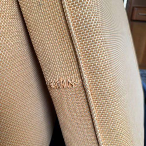 Two-seater sofa bed used