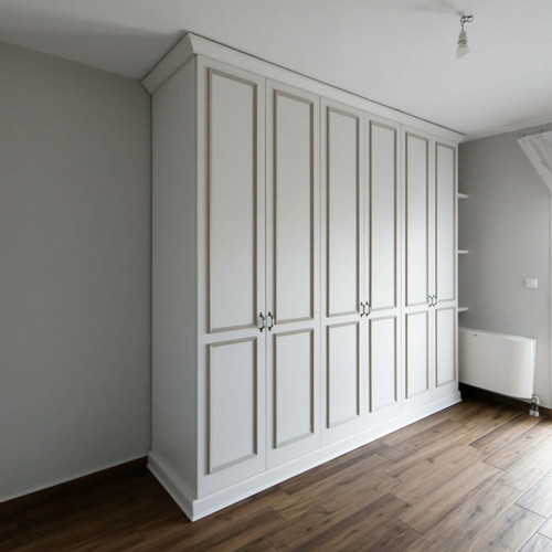 Off-White lacquered wardrobe like new, Mobili Italiani