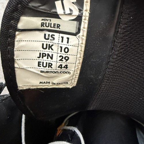 Burton Ruler Snowboard Boots used, EU 44 (US 11), black