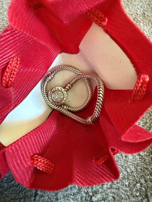 Pandora bracelet used, silver with clasp for replacement