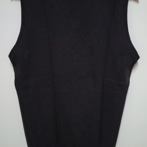 Pepe Jeans sleeveless sweater like new, brown with green pattern, size M