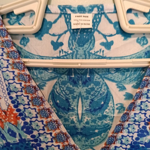 Summer Beach Dress One Size in Blue and Turquoise Shades new