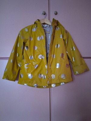 Dpam Αδιάβροχο Μπουφάν Σαν Καινούργιο, Κίτρινο με Χρυσαφί Σημεία
