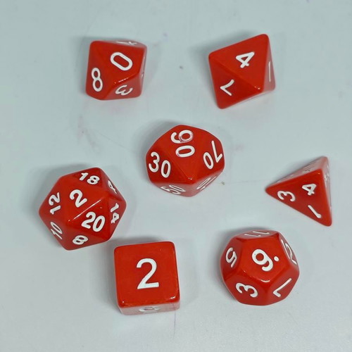 RPG polyhedral dice set 7 pieces like new