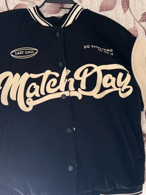 Bershka varsity jacket size S like new, black and white