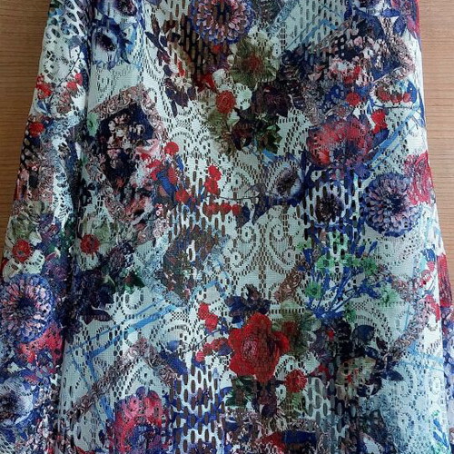 Floral Kimono Caftan with Long Fringes like new