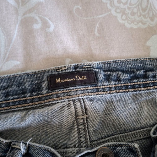 Massimo Dutti men's slim fit jeans used, blue-grey wash, size 44 EU