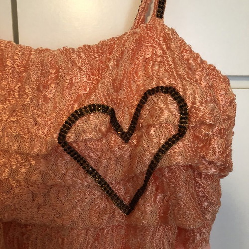 Be You maxi dress salmon cotton-silk like new, strapless boho
