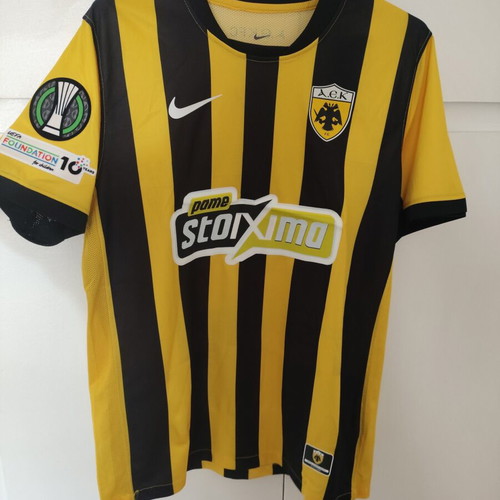 AEK 2025-26 football jersey with PINEDA name, large, replica