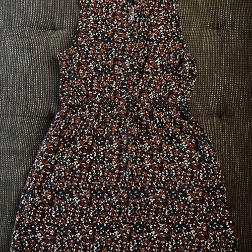 Essentials Floral Mini Dress like new, black with small flowers
