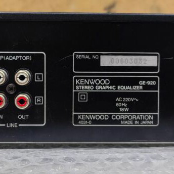 Kenwood GE-920 Equalizer used