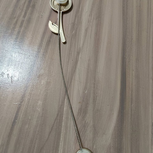 Magnetic curtain clip with tulip design and rhinestones like new