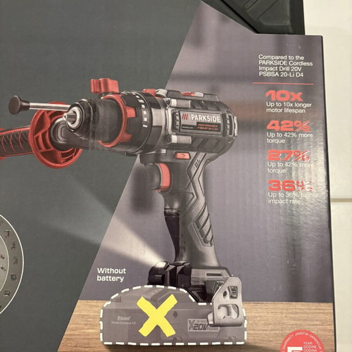 Parkside Performance 20V Cordless Impact Drill
