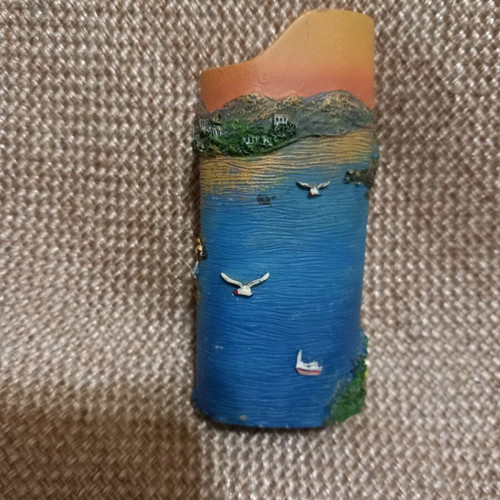 Ceramic lighter case used from Corfu