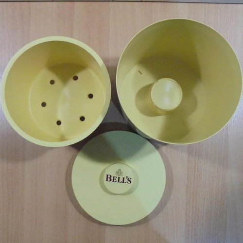 Bell's scotch whisky old promotional plastic ice bucket used