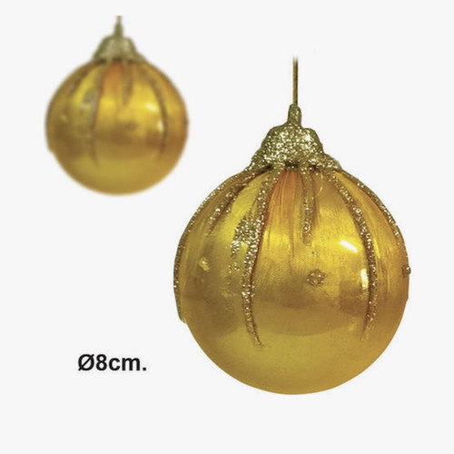 Golden Christmas balls plastic like new, set of 45 pieces