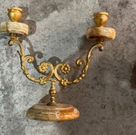 Candle holder used with marble base