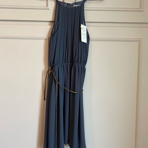 Mini dress gray crepe Regalinas new, size S