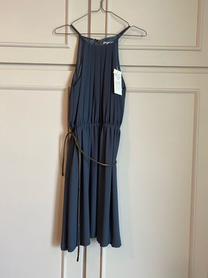 Mini dress gray crepe Regalinas new, size S