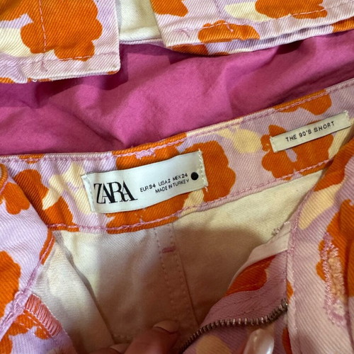 Zara 90’s style set like new, white and orange