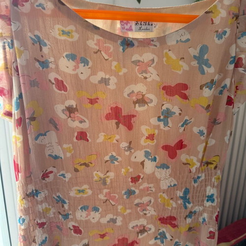 Long spring dress like new, multicolored, size S