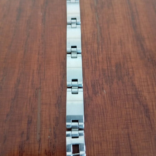Men's stainless steel bracelet used with secure clasp
