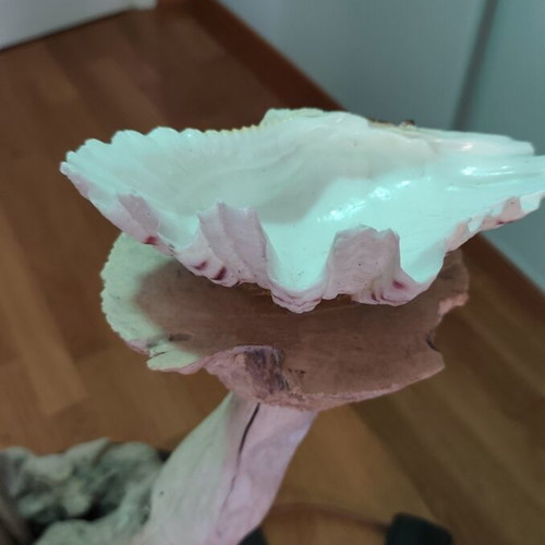 Handmade floor lamp from driftwood like new