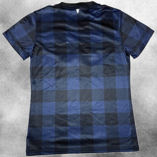 Nike Manchester United Jersey Blue and Black Checkered like new