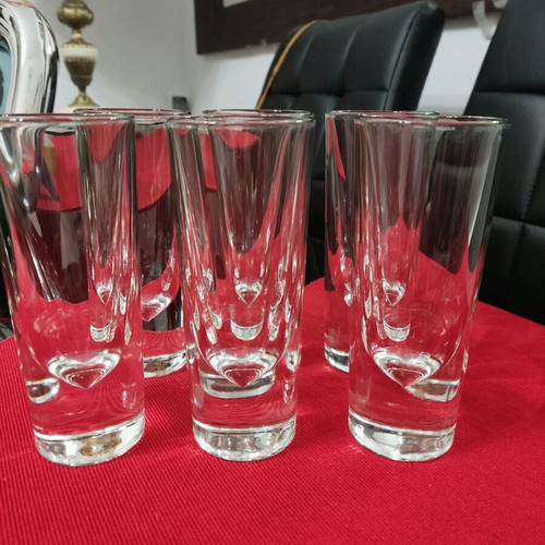 Carlo Moretti vintage 1980 glasses set of 6 like new for grappa