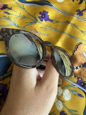 Wolfnoir sunglasses new, purple with mirror lenses