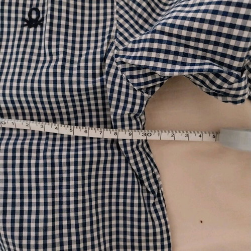 Benetton kids checkered shirt like new, for 2 years old