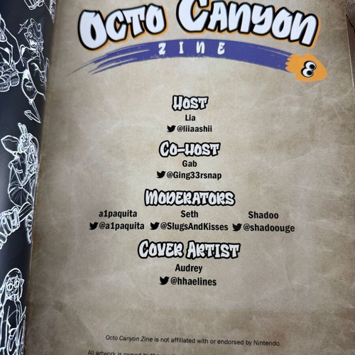 Octo Canyon Splatoon zine new, rare set from 2021