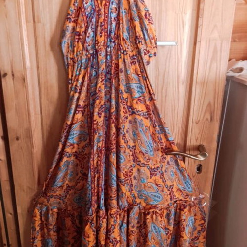 Smol Menitum Large Silk Dress new, orange