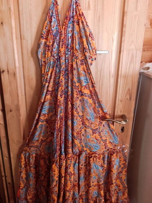 Smol Menitum Large Silk Dress new, orange