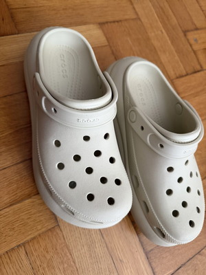 Crocs slippers size 38-39 beige like new