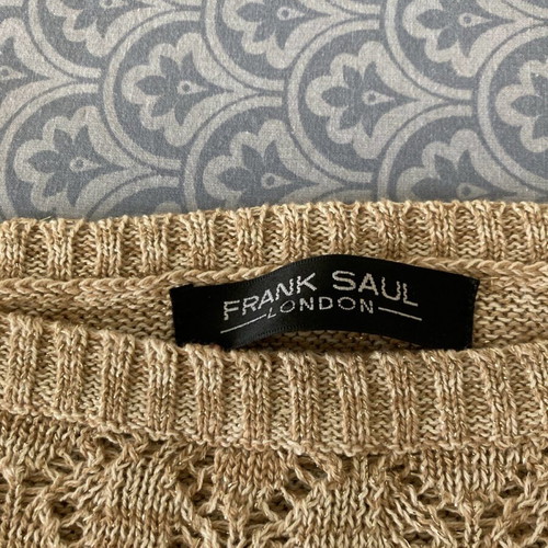 Knitted blouse like new, size M, beige with brown shades