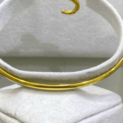 Handmade silver (925) gold-plated snake bracelet with red stones new