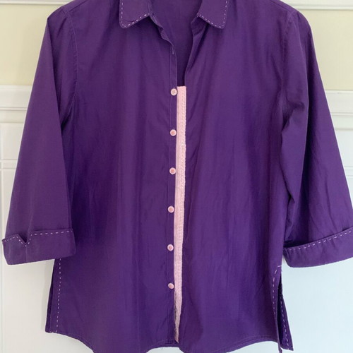 Woman shirt handmade, like new, purple, size L