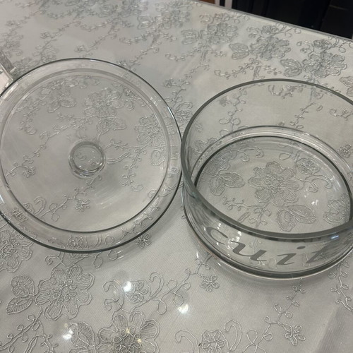 Cookware new glass pot with lid