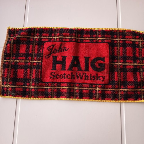 John Haig Scotch Whisky Vintage Bartowel like new