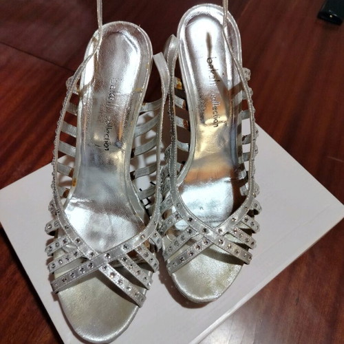 Anna Field silver sandals like new, size 40, 12 cm heel