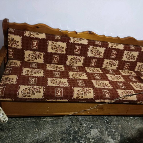 Sofa bed used with storage space