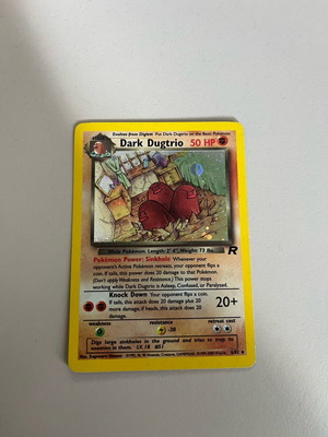 Dark Dugtrio 6/82 TR Unlimited Holofoil Rare like new