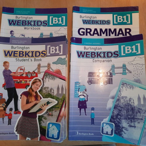 Webkids B1 Burlington books used, set of 4