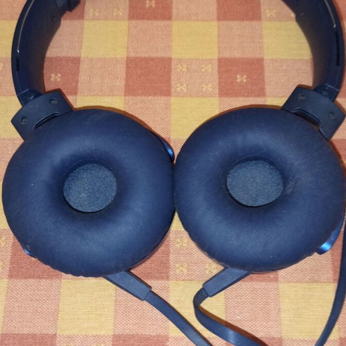 Sony μπλε ενσύρματα ακουστικά μεταχειρισμένα με πρόβλημα λειτουργίας