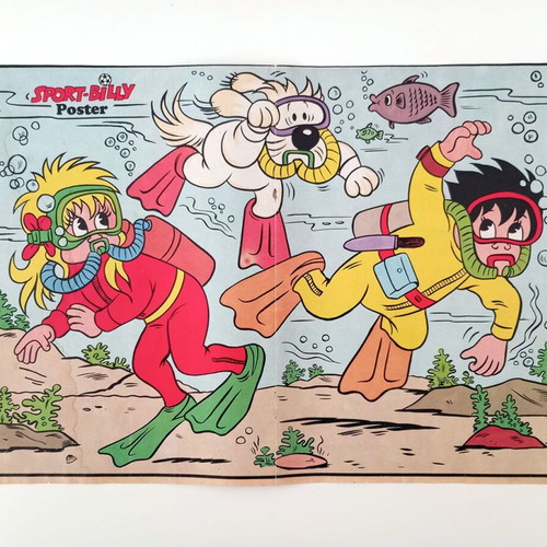 Sport Billy collectible posters used, set of 7 from the 80s