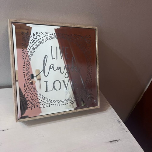 LIVE laugh LOVE decorative light frame like new