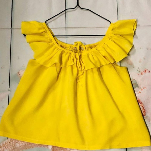 Infashion blouse used, yellow, size S