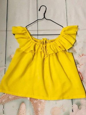 Infashion blouse used, yellow, size S